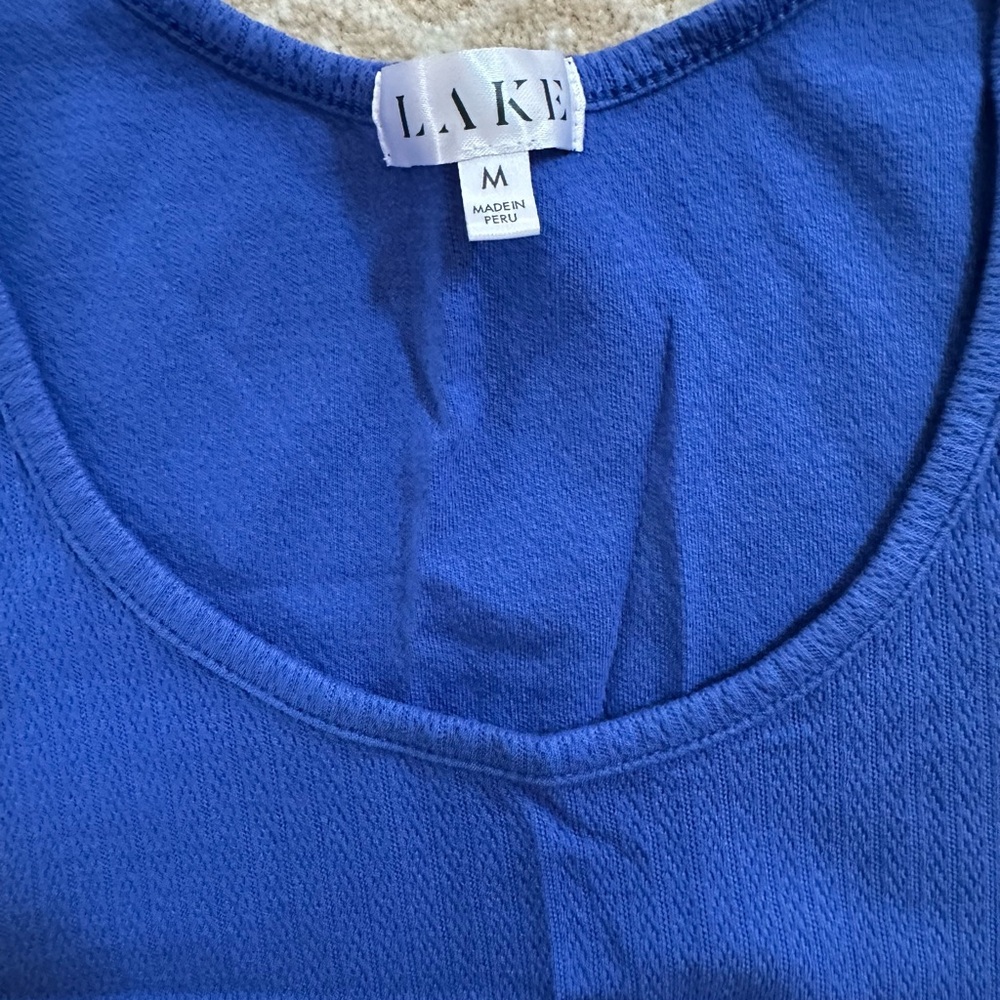 Lake Pointelle pajama shorts set in cobalt size M - Picture 2 of 2